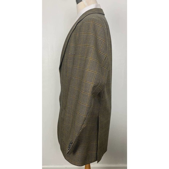 Carlo Barbera & C Italy houndstooth plaid virgin wool 3-button Germany blazer 46 - Picture 3 of 7